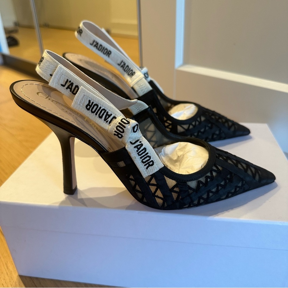 DIOR - J’ADIOR Pump - black fabric - 38.5 / 8.5 US